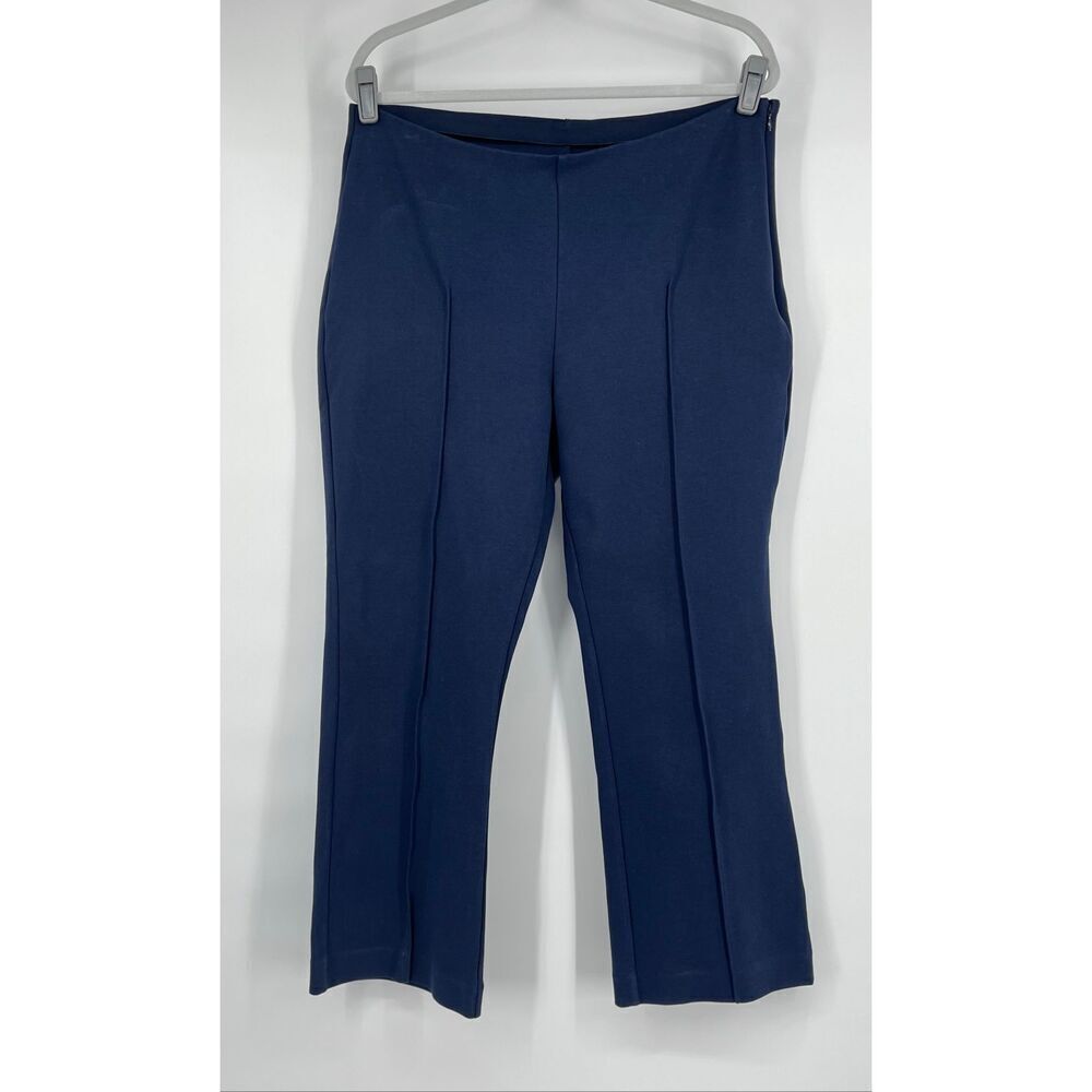 Everlane Dream Pant WomensSize XL Navy Organic Cotton Blend Side Zip Work Pant